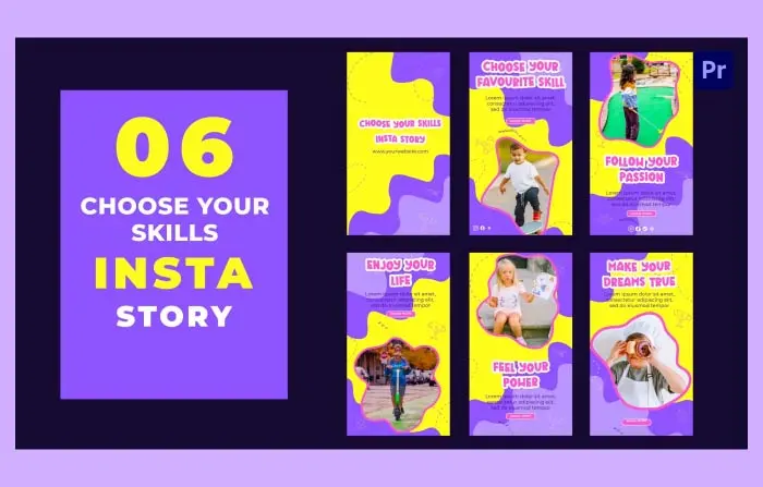 Kids Skill Colorful Instagram Story